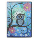 DIY Owl Special Shaped Diamond Painting 50 Page A5 Sketchbook Notebook Gift