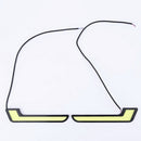 2x 12V White Car LED Daytime Running Light DRL COB Strip Fog Lamp Waterproof
