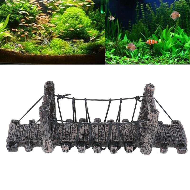 1PC Imitation Bridge Decor for Aquarium Ornaments Fish Tank Landscape Bridge FT