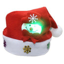 Snowman pattern with LED lights children hat cap Christmas hat 30 * 25cm V9K5