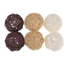 30Pcs 7cm Decorative Wicker Rattan Balls Wedding Flower Arrangement