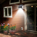 2pcs 100LED Solar Power Motion Sensor Wall Light Outdoor Garden Yard Lamp