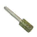 2 Packs 12mm Dia. Diamond Coated Mounted Grinding Stone Burr Heads with 6mm