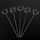 60 Pieces Metal Wires Memo Clip Note Card Holders Table Number Clip Photo S L3C9