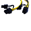 Video card 6pin to Double 8pin(6pin+2pin) connector cable extention cables Gw