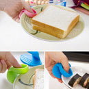New  Dishes Silicone Oven Heat Insulated Finger Glove Mitt Protector Reusable JR