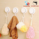 Powerful Suction Cup Hooks-Organizer Holder for Towel,Robe,Loofah-Waterproo
