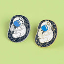 Set of 6 Astronaut Enamel Pins Brooch Badge for Girls Boys Lapel Pin DIY