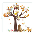 Removable Cartoon Animal Wall Stickers Kids Room Wall Decor 084