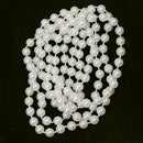 Plastic Long White Pearls Necklace Flapper Girls Fancy Dress Accessories
