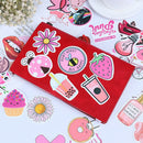 50Pcs Cartoon Pink Girls Stickers DIY Suitcase Laptop Guitar Bicycle Car Dec ly