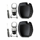 2 Sets Car Key Case Cover Fob Holder Carbon Fiber Smart For Mercedes-Benz