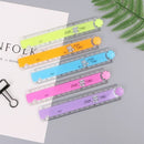 30cm Korean Plastic Folding Ruler Plastic Drawing Kids Gifts School Stationery