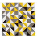 Yellow Contrast Triple-cornered Pattern Contrast Color Easy To Clean Table  C1W3