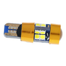 2x Amber T10 15W 3030 19SMD Canbus Error Free LED Parking Light Lamp Bulbs OZ