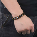Fashion Men's Natural Healing Tiger Eye Stone Beads Yoga Buddha Elastic Bracelet