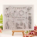 Banner Flower Seal Stamp Cutting Dies Stencil Set DIY Scrapbooking Emboss