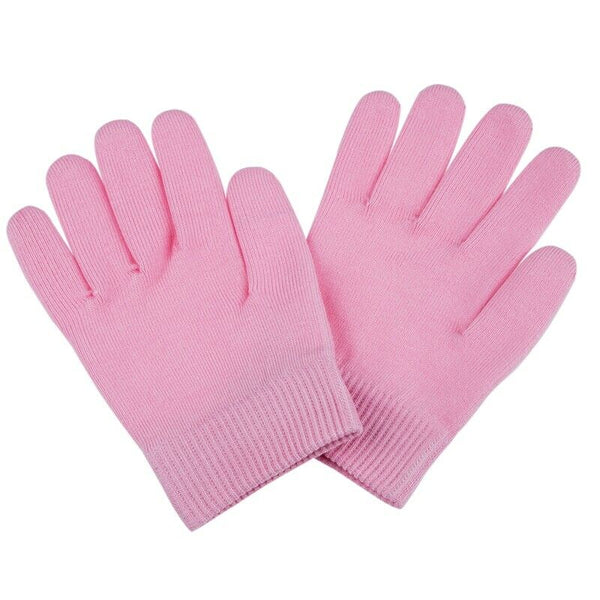 Beauty SPA Socks and Gloves Moisturizing Gel Therapy Skin Care - Pink Z6W7