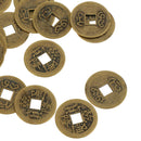 100PCS Feng Shui Chinese Coins Lucky Coins for Fortune Health 23mm Qianlong