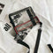 Transparent PVC Shoulder Messenger Bag Unisex Casual Crossbody Bags (Red)