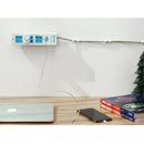 Self-adhesive Desktop Socket Fixer Cable Organizer Needless Punch Free PlugB Gw