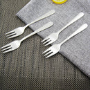 4x New Stainless Steel Cocktail Dessert Fork Tasting Appetizer Cake Fruit UCW