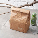 Reusable Insulated Brown Cooler Sack Lunch Bag Magnetic Closure Paper Thermal