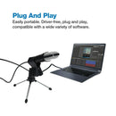 Desktop Mini Condenser Microphone Studio Live Streaming Microphone with