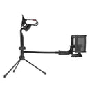 Folding Microphone Tripod Bracket Desktop Mic Holder with Blowout Preventer