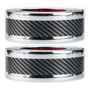 2x 5cm*1m Car Door Sill Scuff Plate Carbon Fiber Black Pedal Protector Strips
