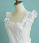 Lovely Victorian Pinafore Maid Bib Apron Fancy Costume Play Theatre Dresses -