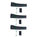 3pcs 3.5x90cm Soft Rubber Tree Ties Buckle Lock Support Straps for Garden Plants