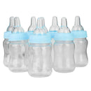 12x Milk Bottles Baby Shower Christening Favors Party Decor Girls Boys Blue