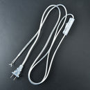 1.8m on off switch power cord for led lamp us plug transparent extension cableM&