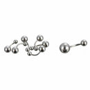 60* Mixed Medical Stainless Steel Lip Nail Tongue Navel Nail Body Pierce Jewelry