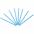 Paper Straws - Blue with Daisies Floral Pattern - Perfect For Weddings - 10