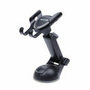 Black Car Phone Suction Cup Adjustable Mounting Bracket For Smartphones EDB
