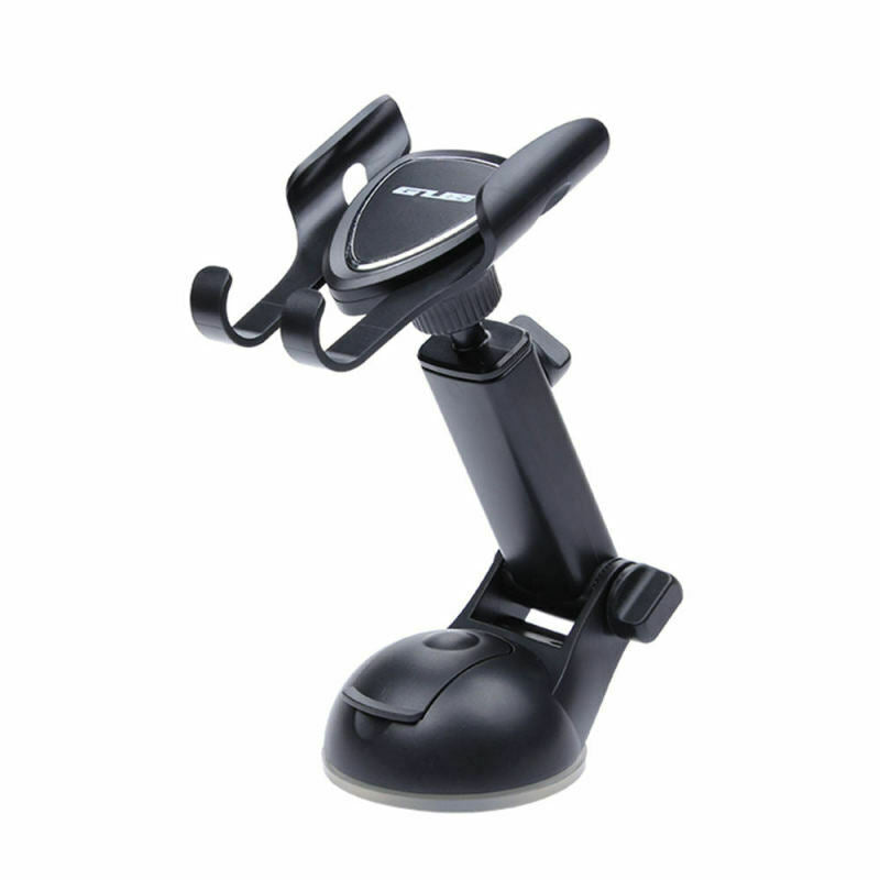 Black Car Phone Suction Cup Adjustable Mounting Bracket For Smartphones EDB