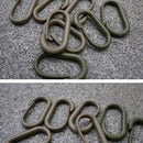 5 PCS Plastic Outdoor Molle Buckle Survival Backpack Carabiner Locking 3C