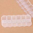 12-Compartment Empty Storage Case Box for Nail Art Glitter Rhinestones Craf A5K8