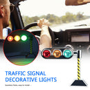 Car Ornaments Mini LED Traffic Lights Signals Auto Interior Decoration (B) A
