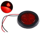 1pcs 2.5" 4LED Round Truck Trailer Clearance Lamp Side Marker Light Red ZY ME