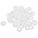 50pcs 4mm x 10mm x 1mm Nylon Spacer Washer Gasket Ring E3V8