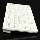 Mini  Wireless Keyboard + Mouse + Dongle Receiver + Membrace Box Set White