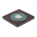 Wooden Coaster with Chinese Style Pattern Wood Drinks Tea Cup Mat Pad Square