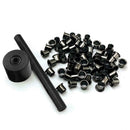 60Pcs Rivets Black Metal For K Sheath Plate Sheath Tool Fix Eyelet Q3S9
