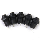 10x Black On/Off Latching Push Button Switch Car Dashboard 2-Pins Locking