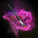 Single Wood Handle Eyebrow Flat Brush Eye Beauty Makeup Cosmetic Pen (Black