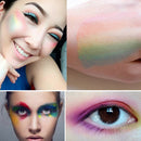 Rainbow Highlighter Shimmer Eyeshadow Palette Blusher Contour Powder Makeup LJK