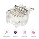 8 Keys Keyboard Instrument Portable Thumb Piano Transparent Acrylic Beginners